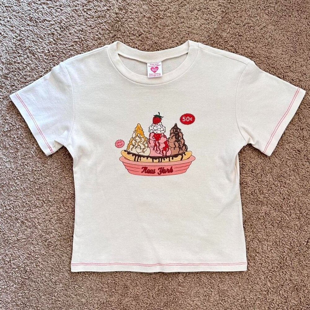 [SOLD] Fruit Boat Baby Tee 🍒🍌🍓